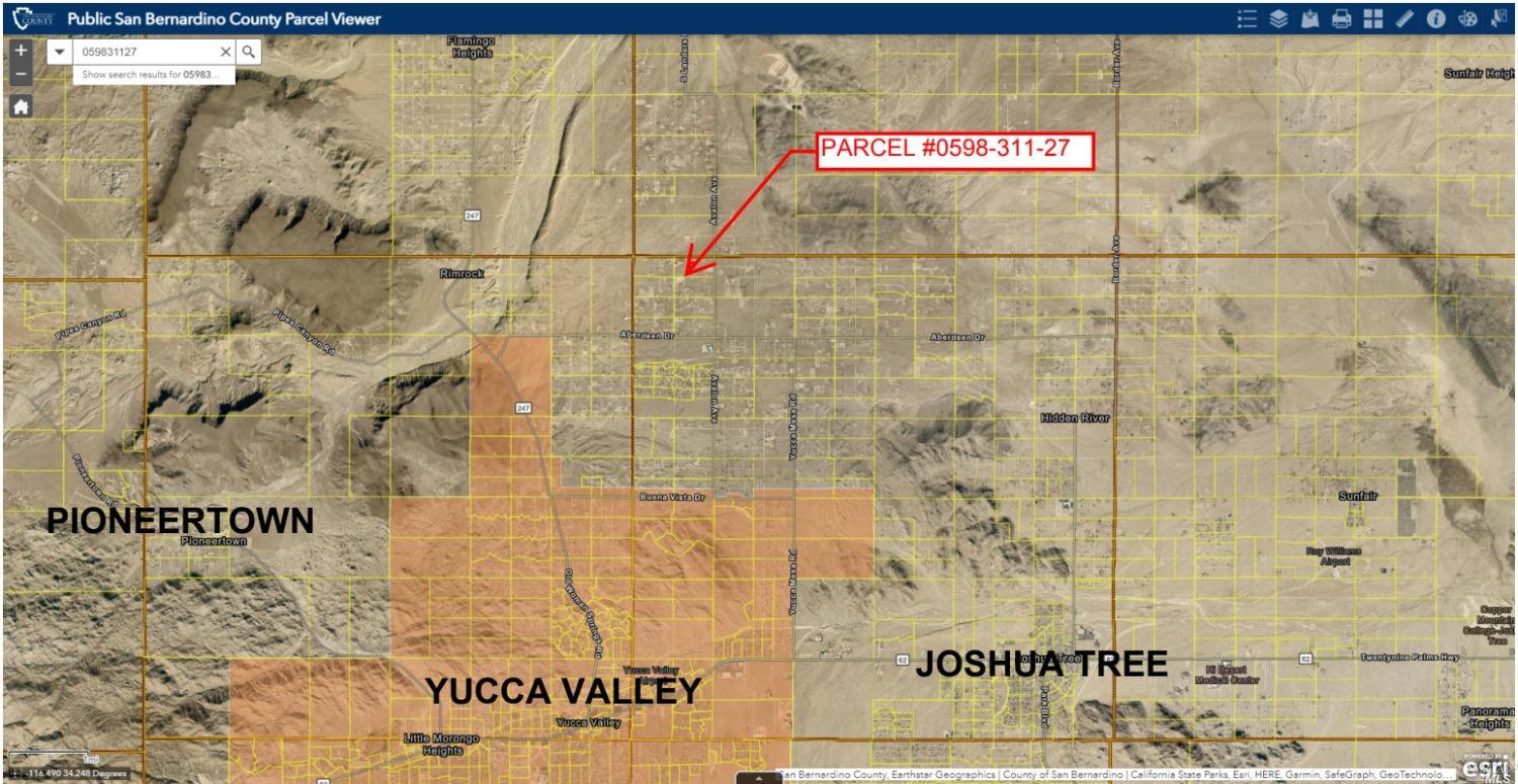0 Pajara Drive Yucca Valley CA 92284