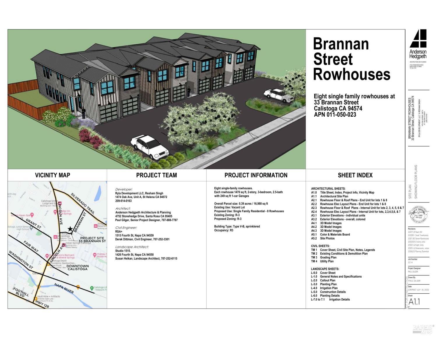 33 Brannan Street Calistoga CA 94515