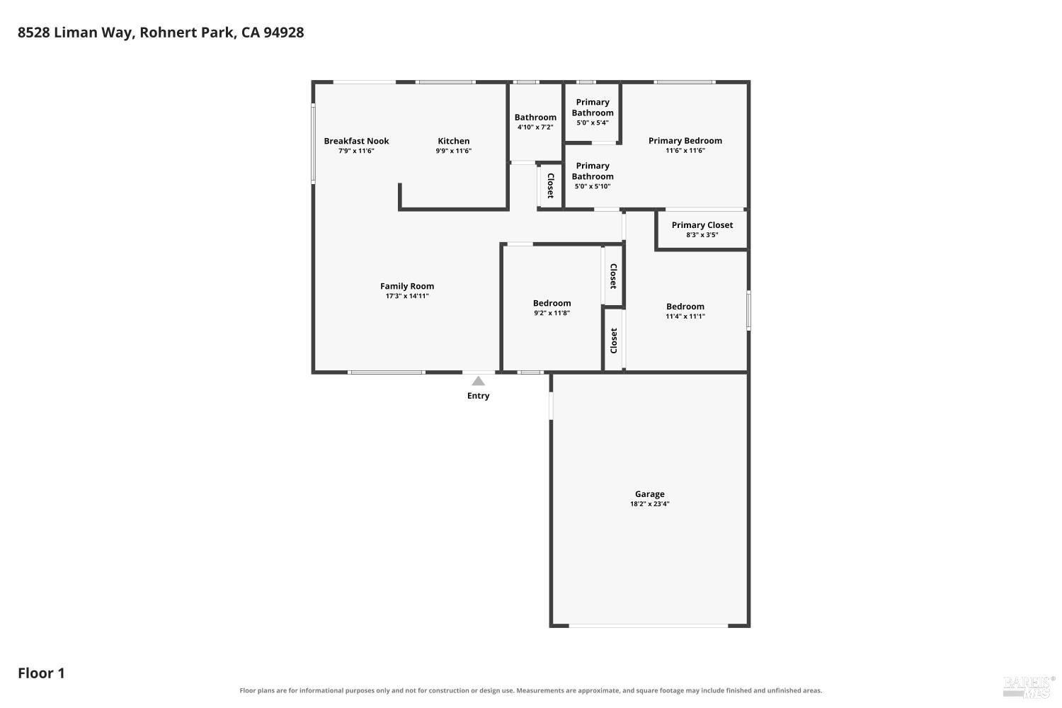 8528 Liman Way Rohnert Park CA 94928