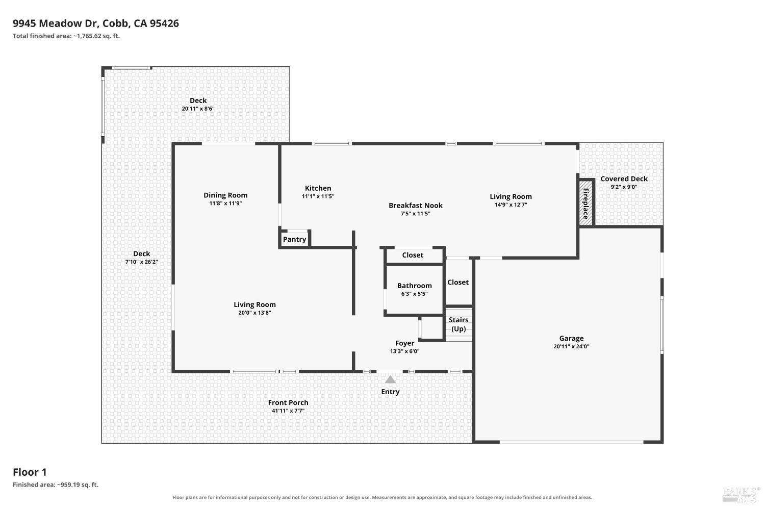 9945 Meadow Drive Cobb CA 95426
