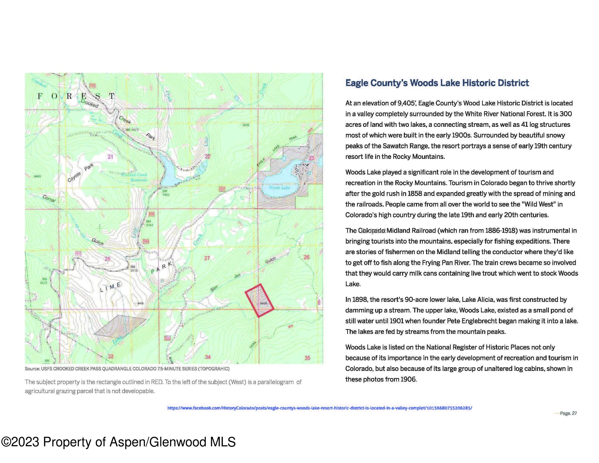 Tbd Woods Lake Area, Basalt Rural Basalt CO 81621