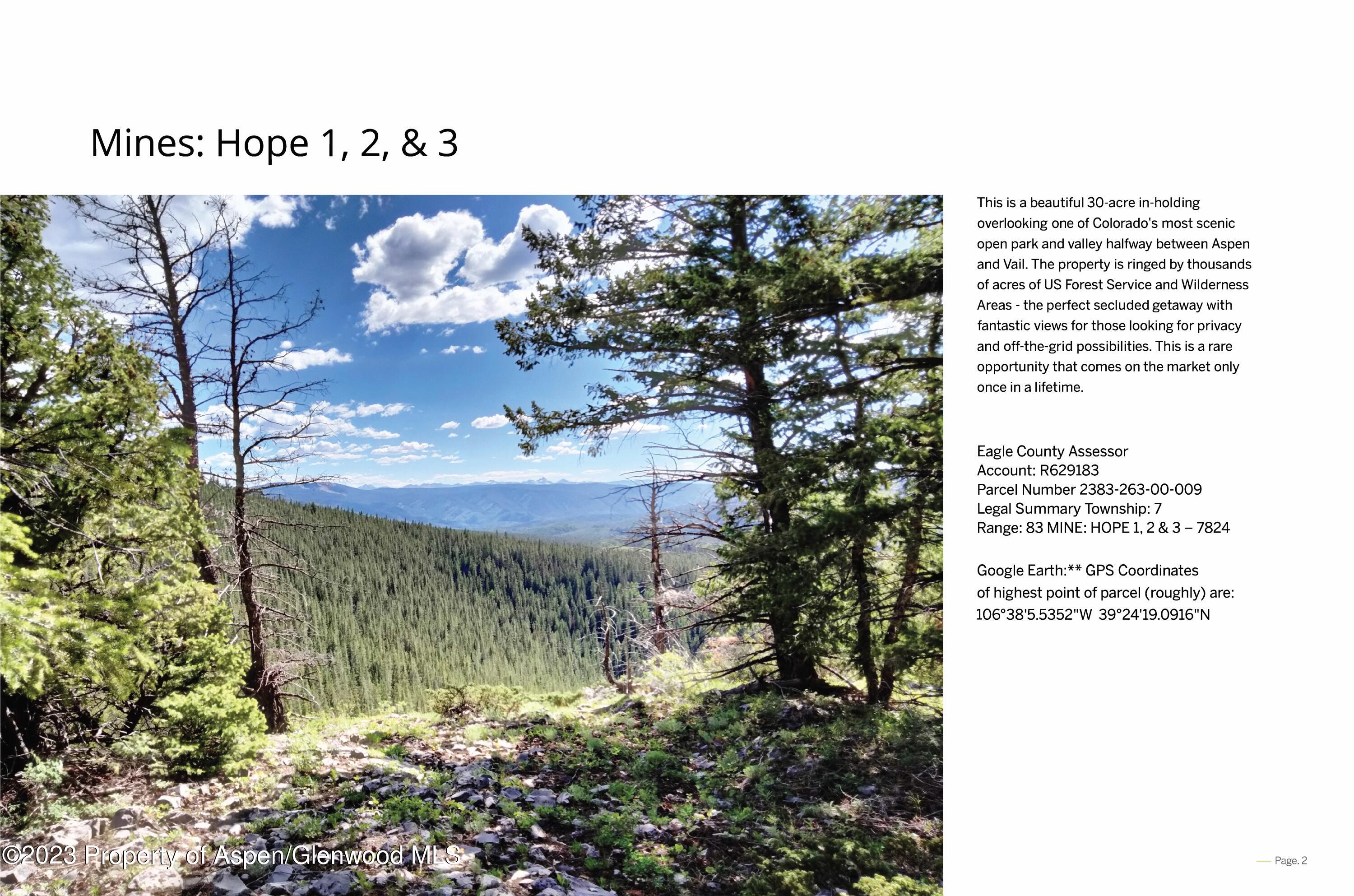 Tbd Woods Lake Area, Basalt Rural Basalt CO 81621