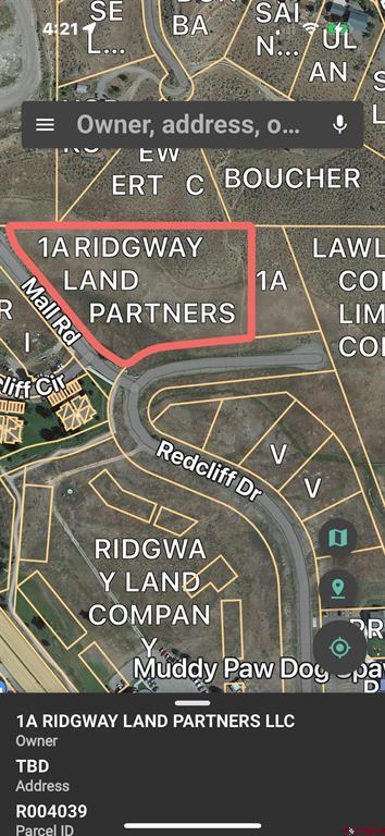 Tbd Mall Road & Redcliff Drive Ridgway CO 81432