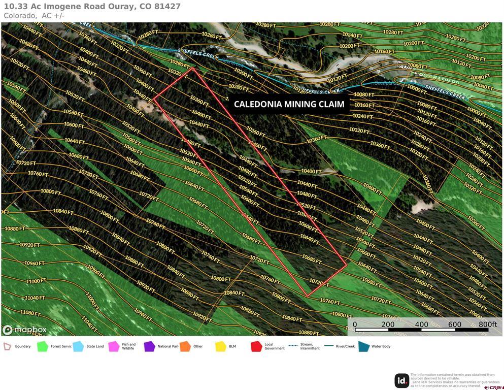 10.33 Ac Imogene Road Ouray CO 81427