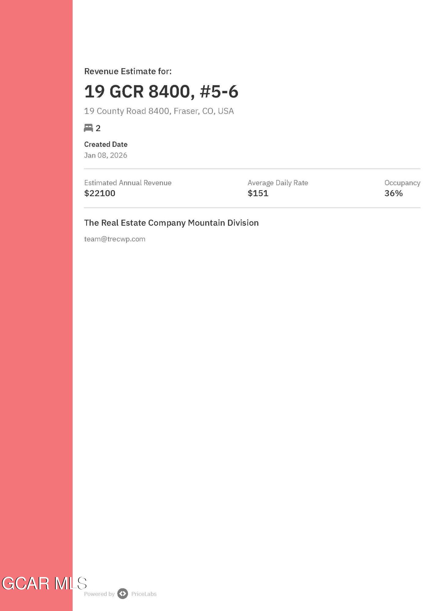 19 GCR 8400 Fraser CO 80442