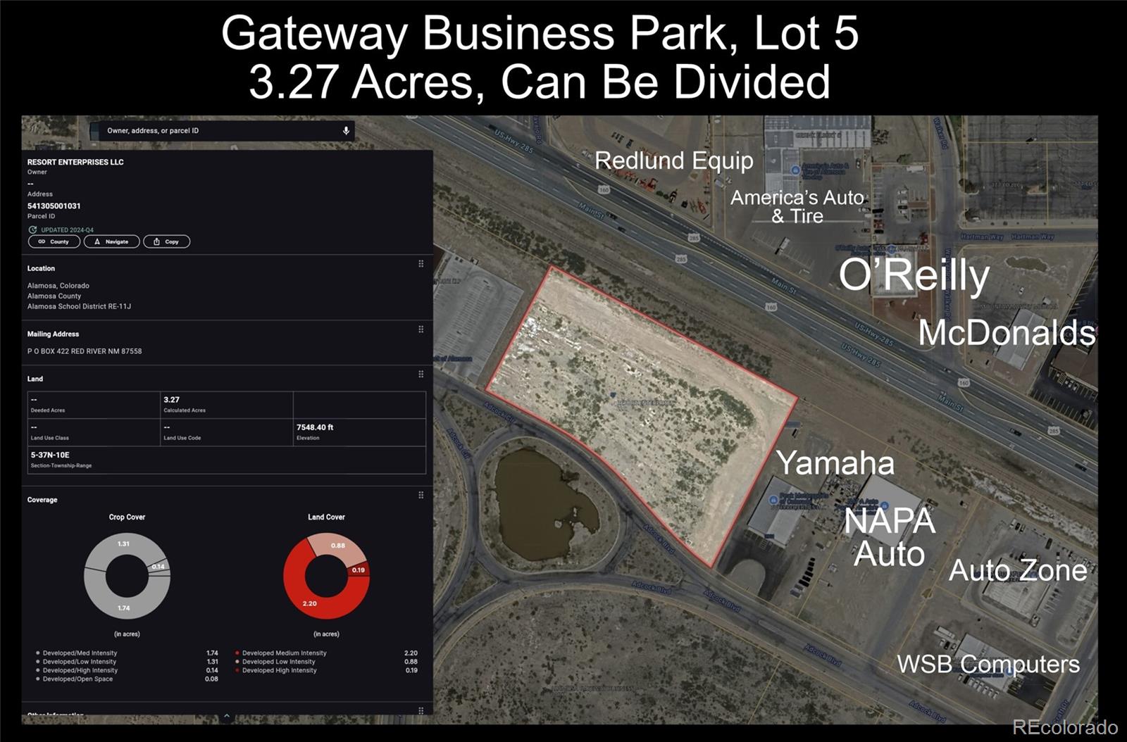 Lot 5 Alamosa Gateway Business Park Adcock Circle Alamosa CO 81101