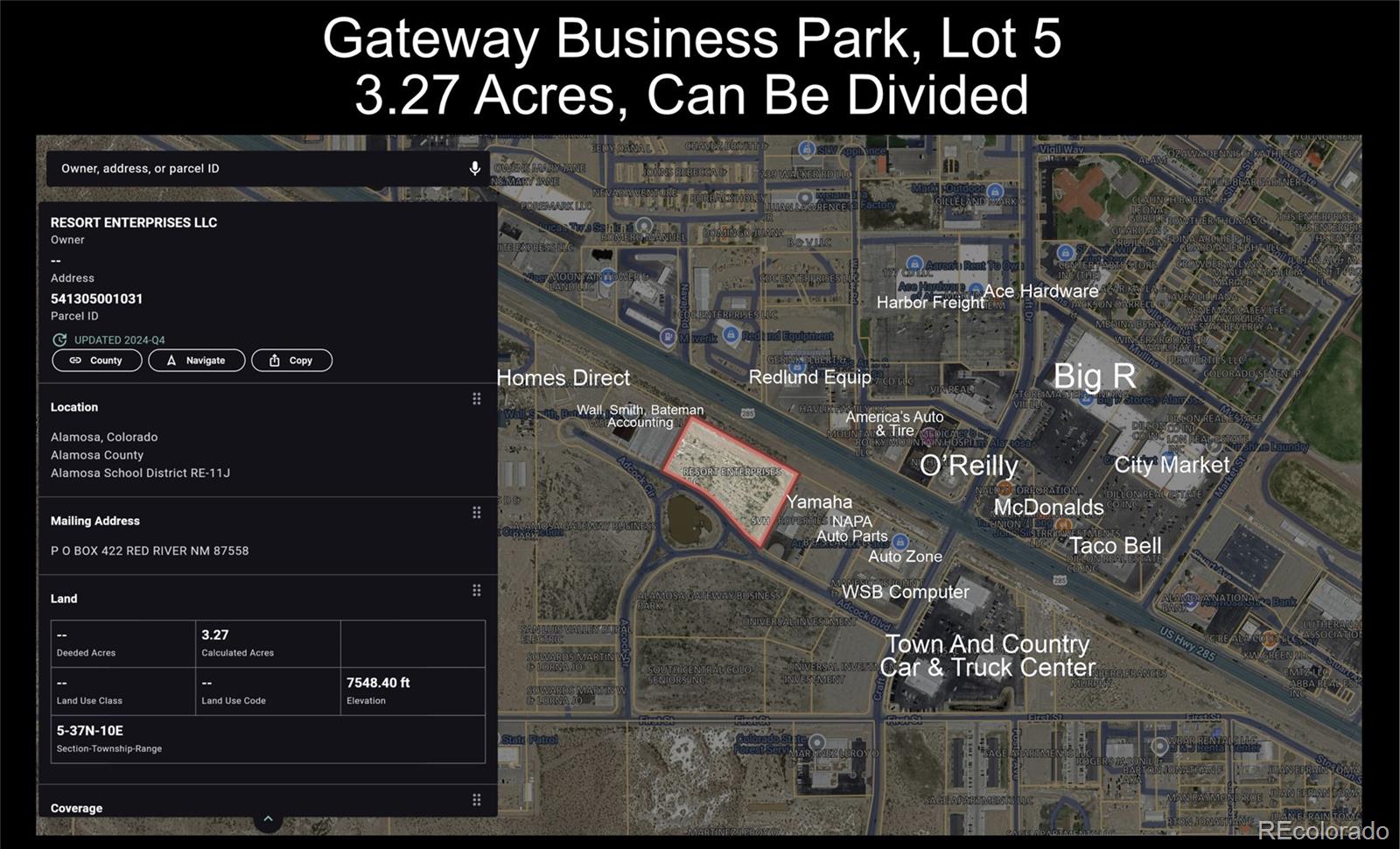 Lot 5 Alamosa Gateway Business Park Adcock Circle Alamosa CO 81101