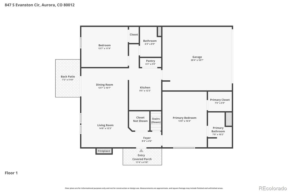 847 S Evanston Circle Aurora CO 80012