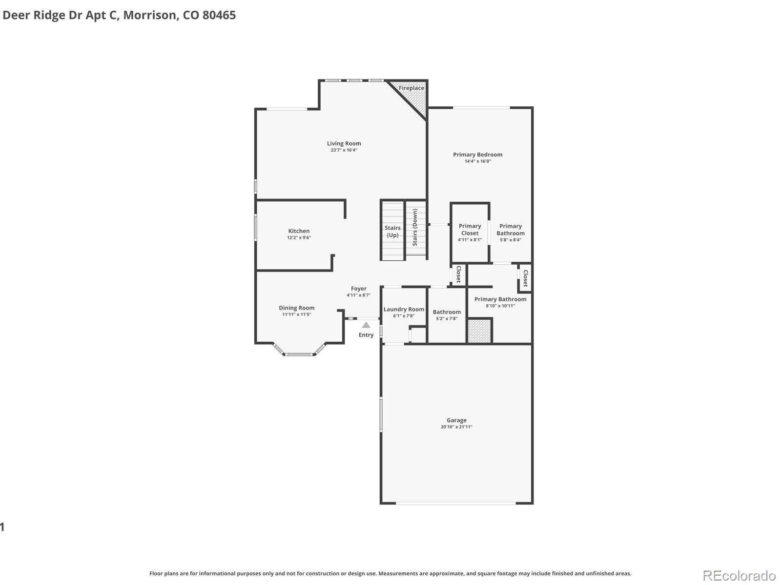 16082 Deer Ridge Drive Morrison CO 80465