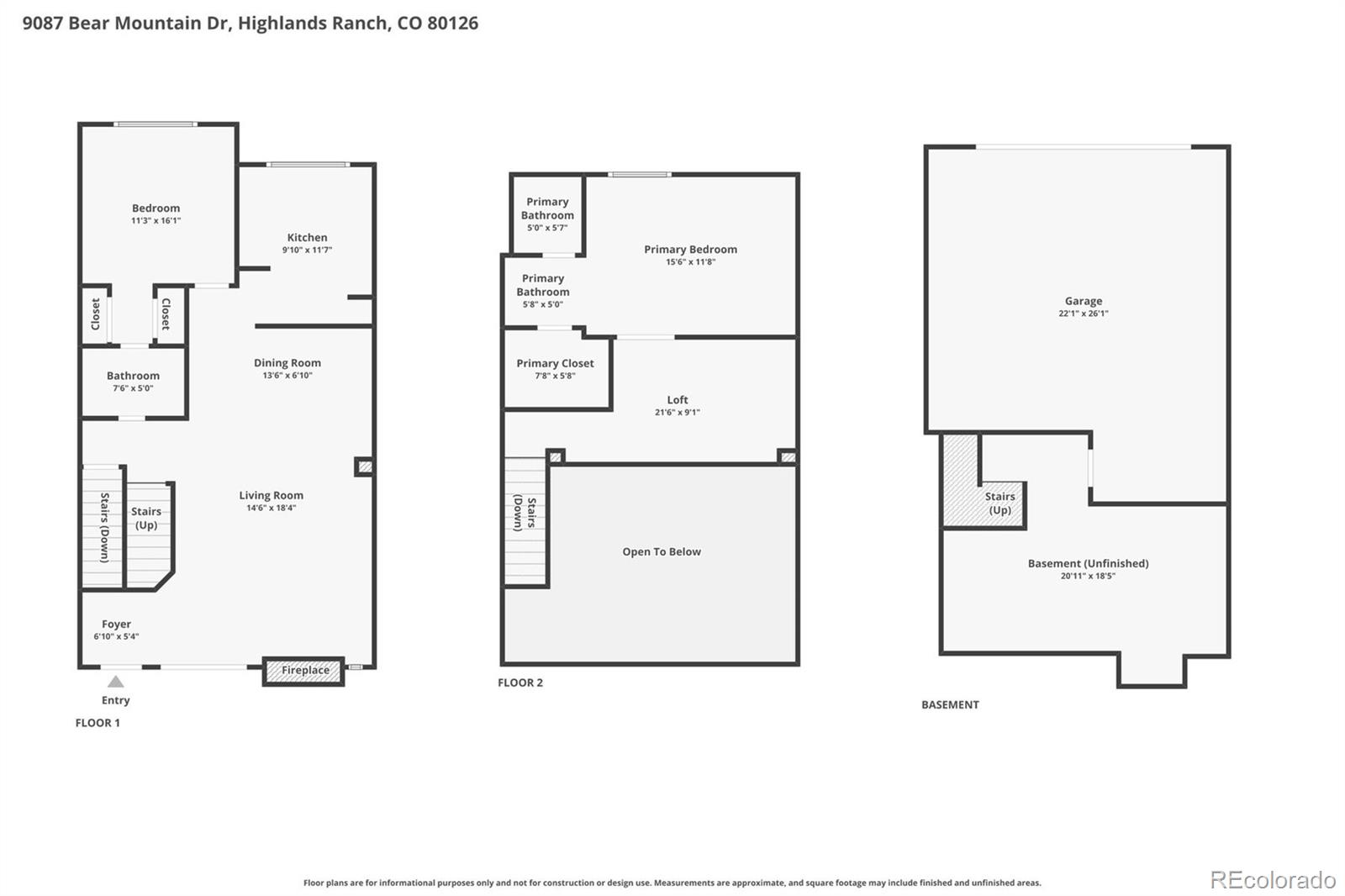 9087 Bear Mountain Drive Highlands Ranch CO 80126