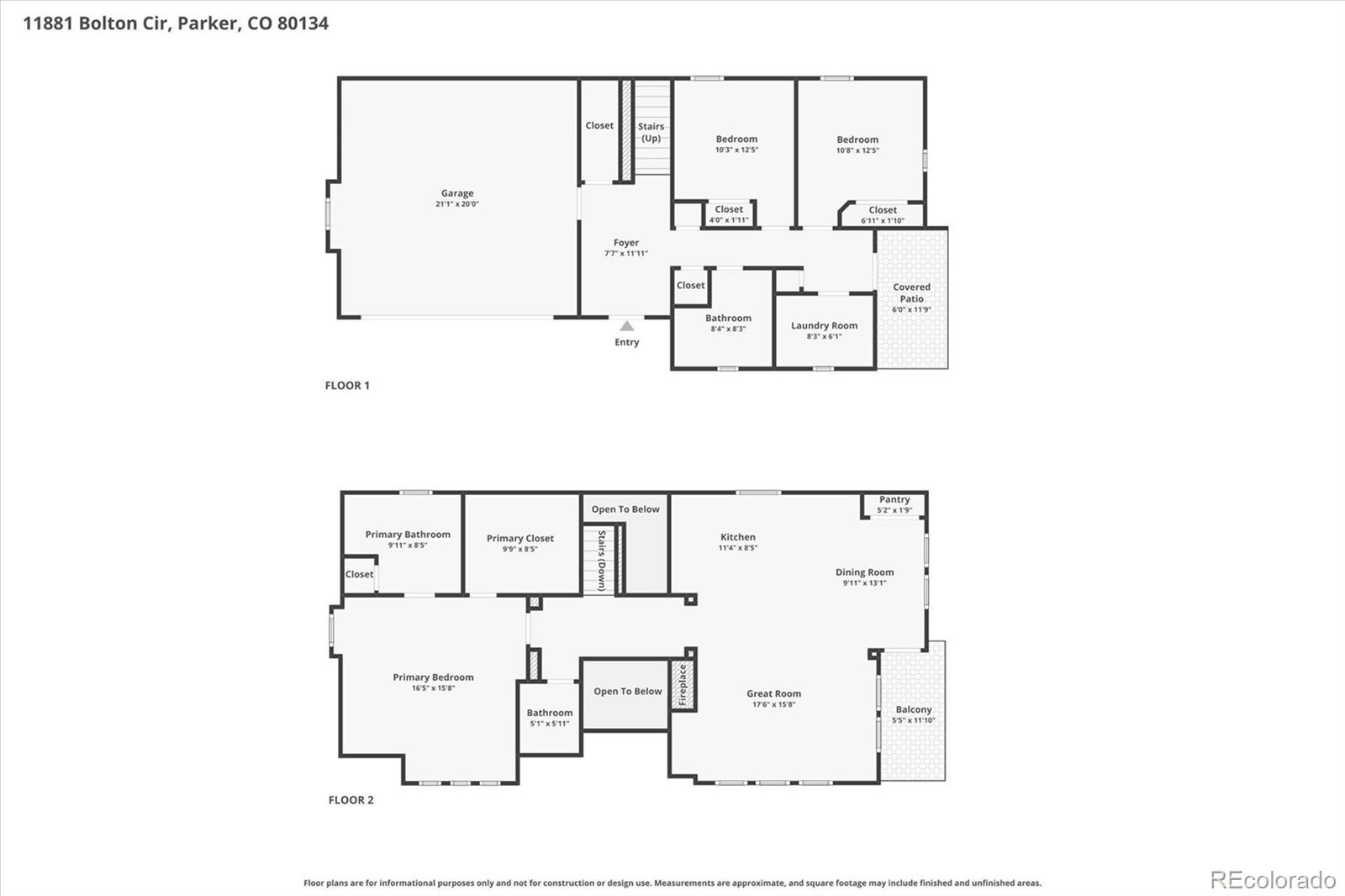 11881 Bolton Circle Parker CO 80134