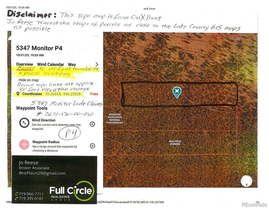 5347 Monitor Lode Claims Leadville CO 80461