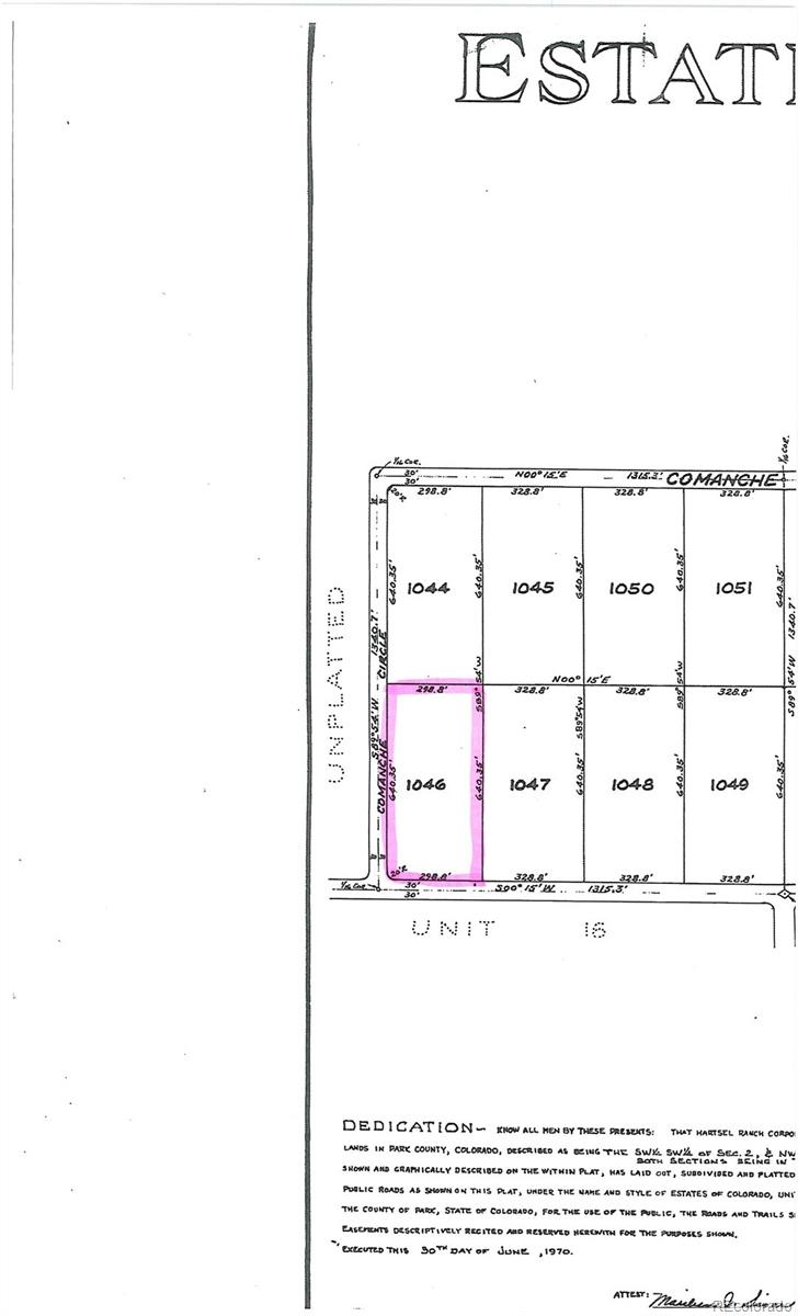 00 Chickasaw Road Hartsel CO 80449