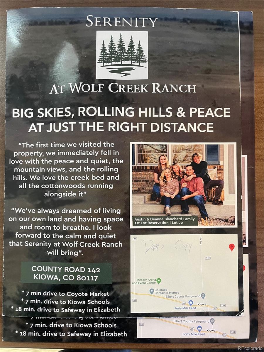 0 Lot 17 Happiness Trail Kiowa CO 80117