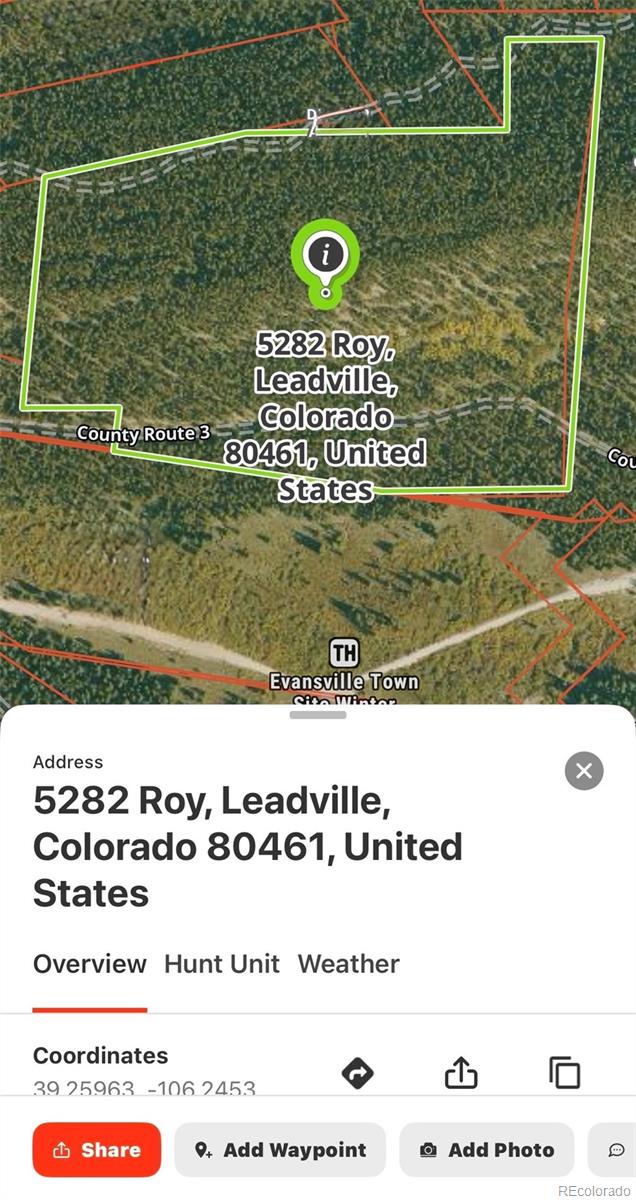 5282 Roy Leadville CO 80461