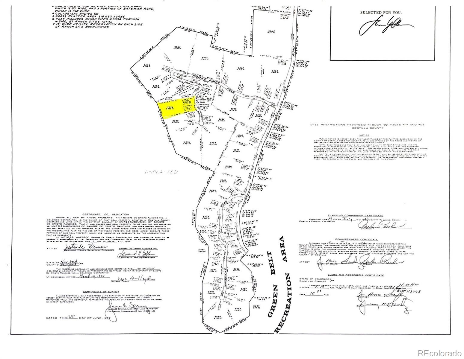 Lot 5056 France Aimee Road Fort Garland CO 81133