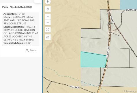 Tract 3 Bowling/cobb Division Of Land Saguache CO 81155