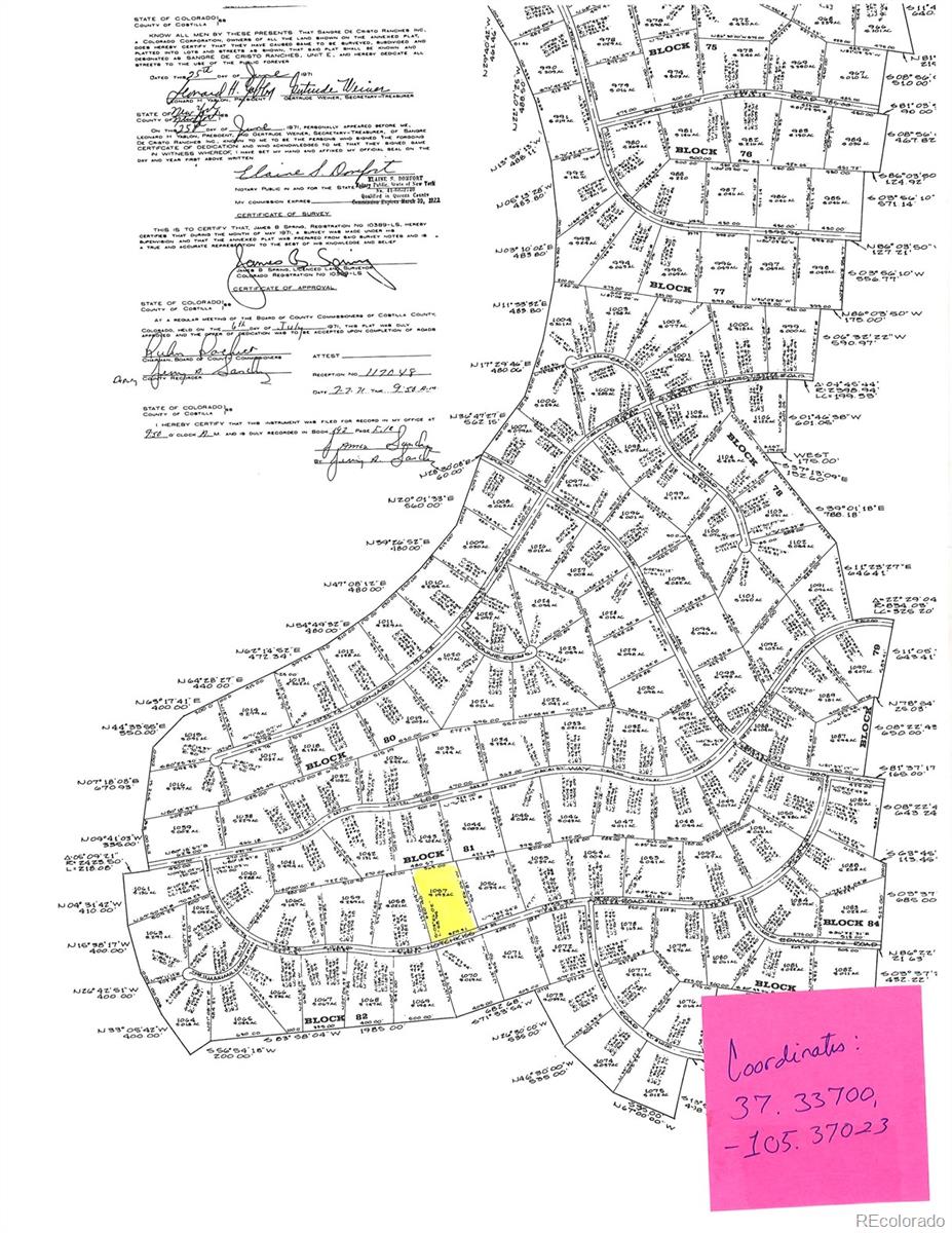 Lot 1057 Hotchkiss Road Fort Garland CO 81133