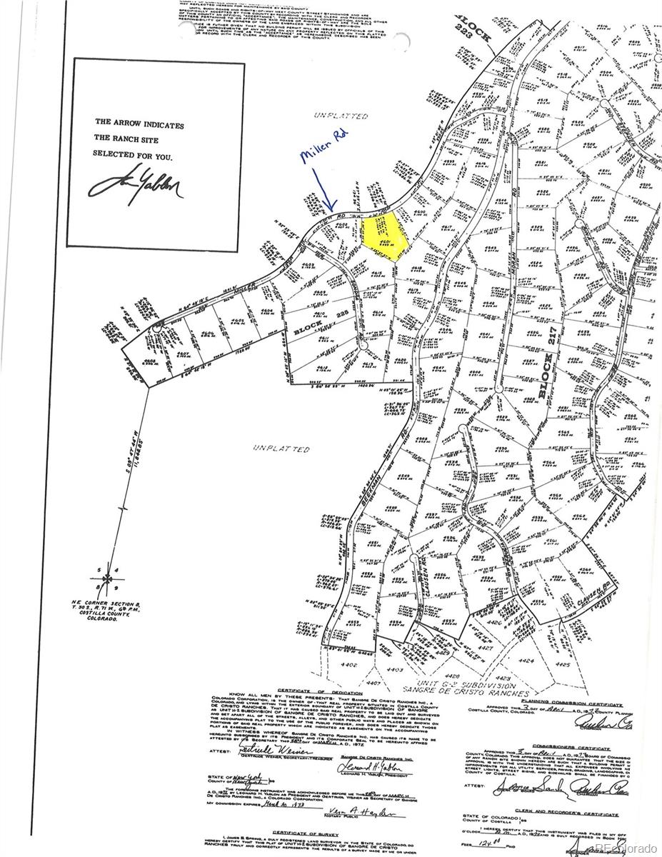 Lot 4601 Miller Road Fort Garland CO 81133