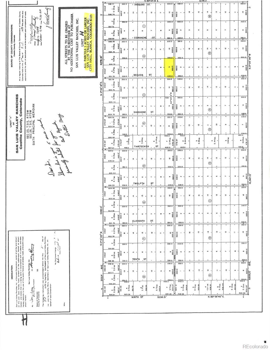 9 Arapahoe Avenue Blanca CO 81123