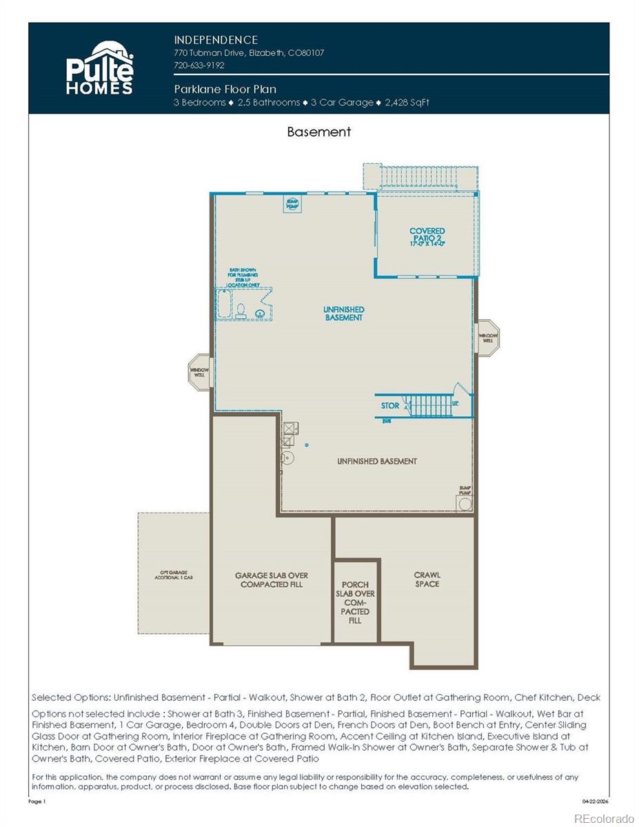 39840 Congress Lane Elizabeth CO 80107