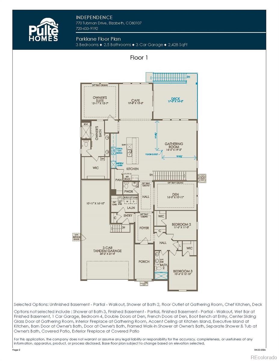 39840 Congress Lane Elizabeth CO 80107