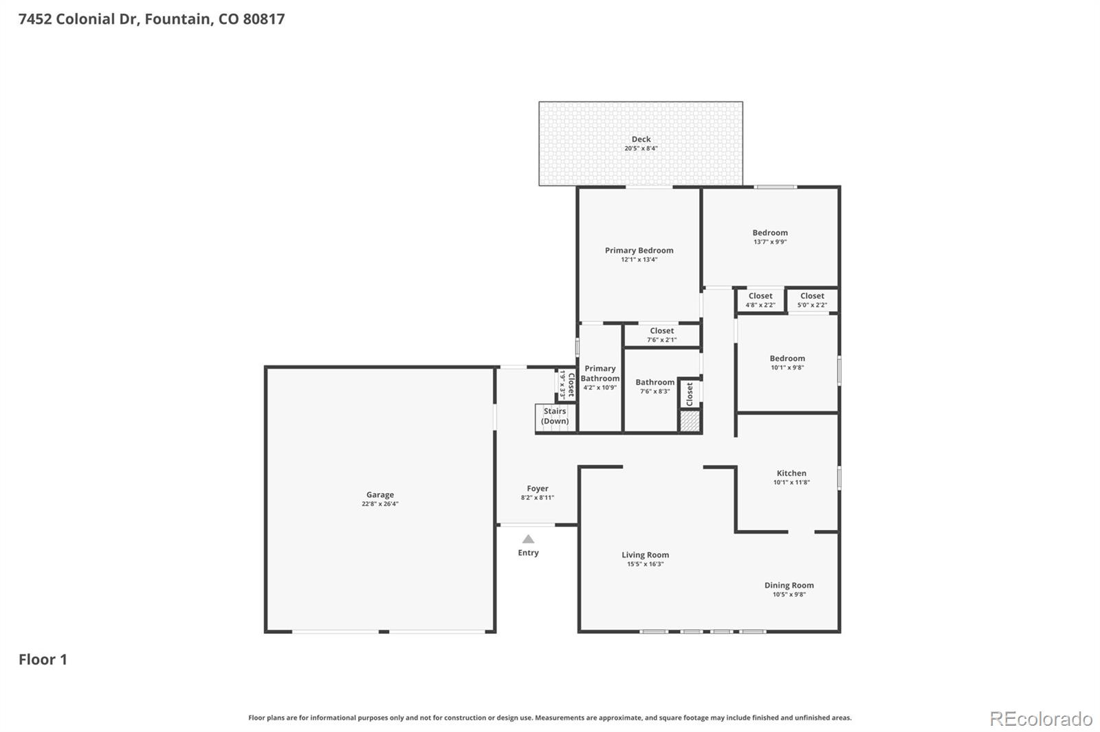 7452 Colonial Drive Fountain CO 80817