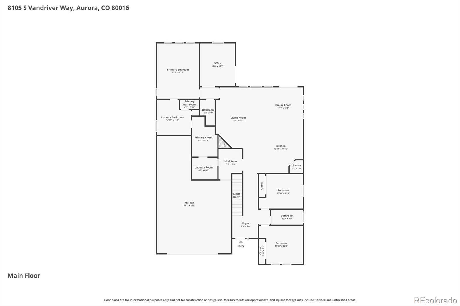 8105 S Vandriver Way Aurora CO 80016