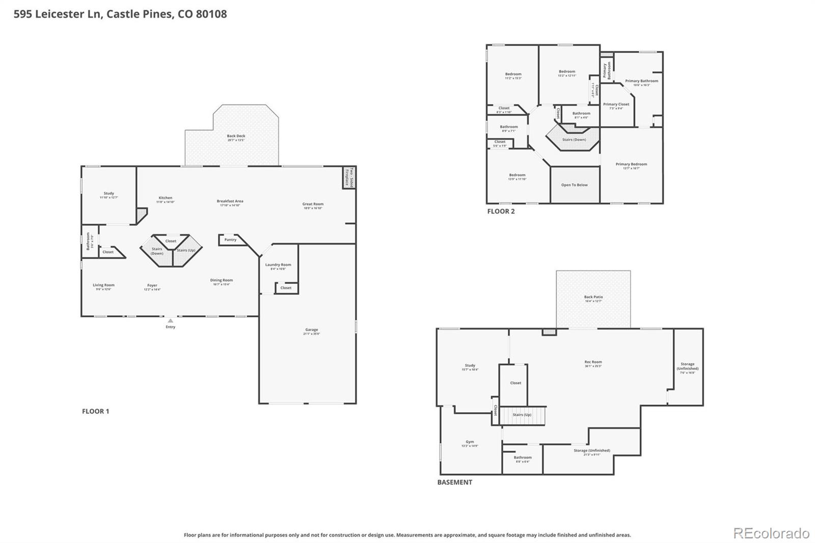 595 Leicester Lane Castle Pines CO 80108