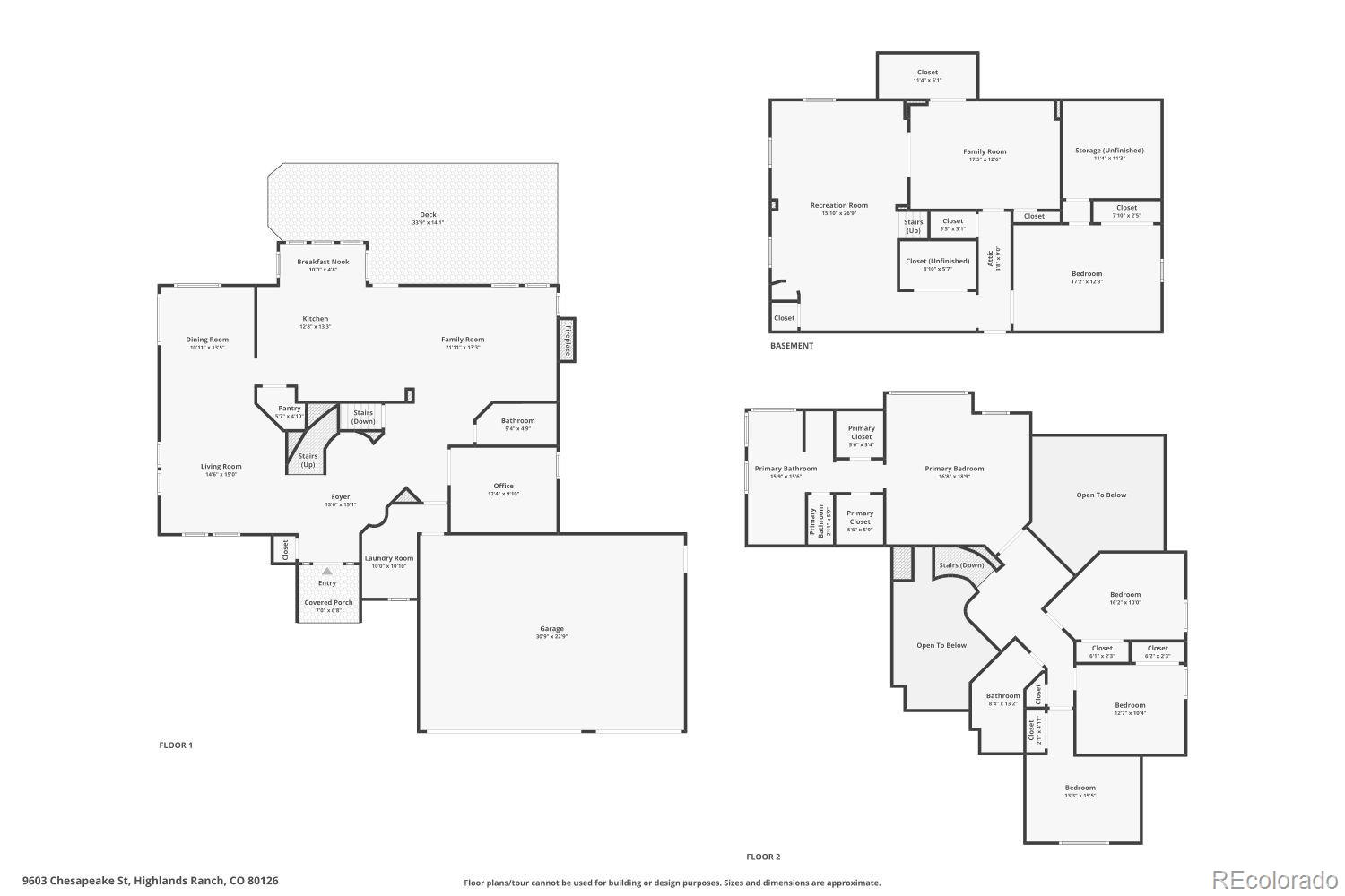 9603 Chesapeake Street Highlands Ranch CO 80126