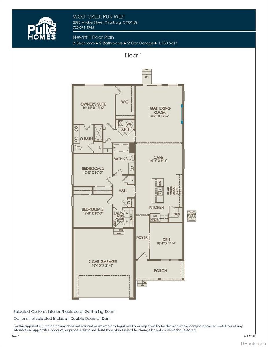 2807 Mosker Street Strasburg CO 80136