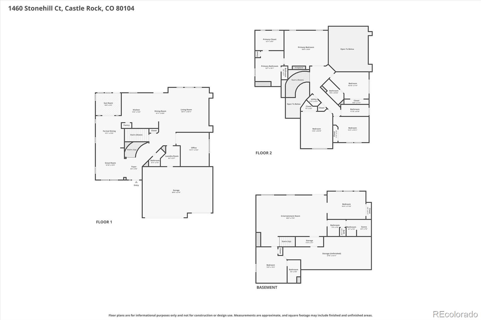 1460 Stonehill Court Castle Rock CO 80104