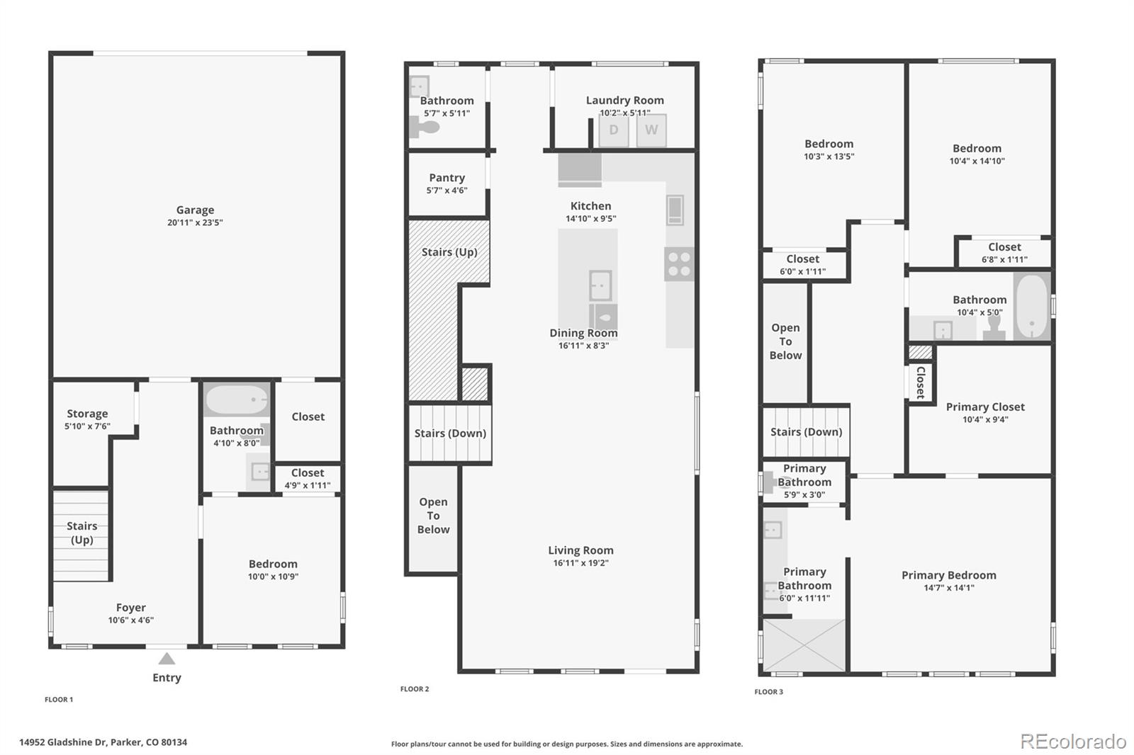 14952 Gladshine Drive Parker CO 80134