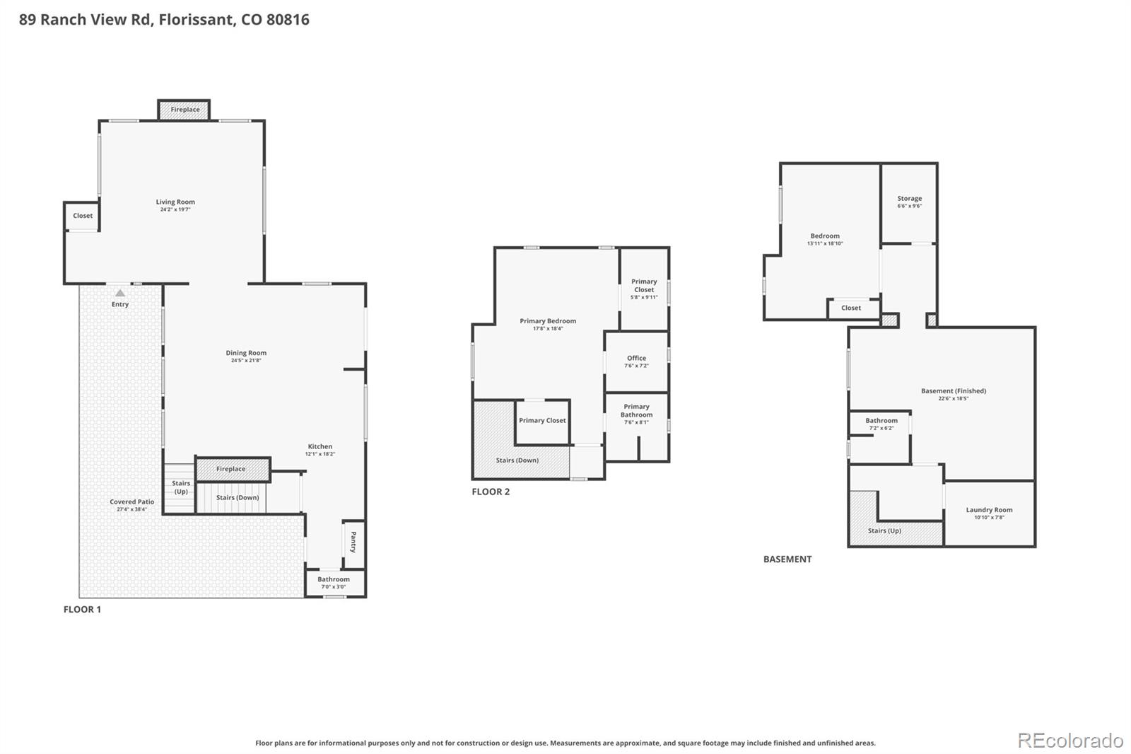 89 Ranch View Florissant CO 80816