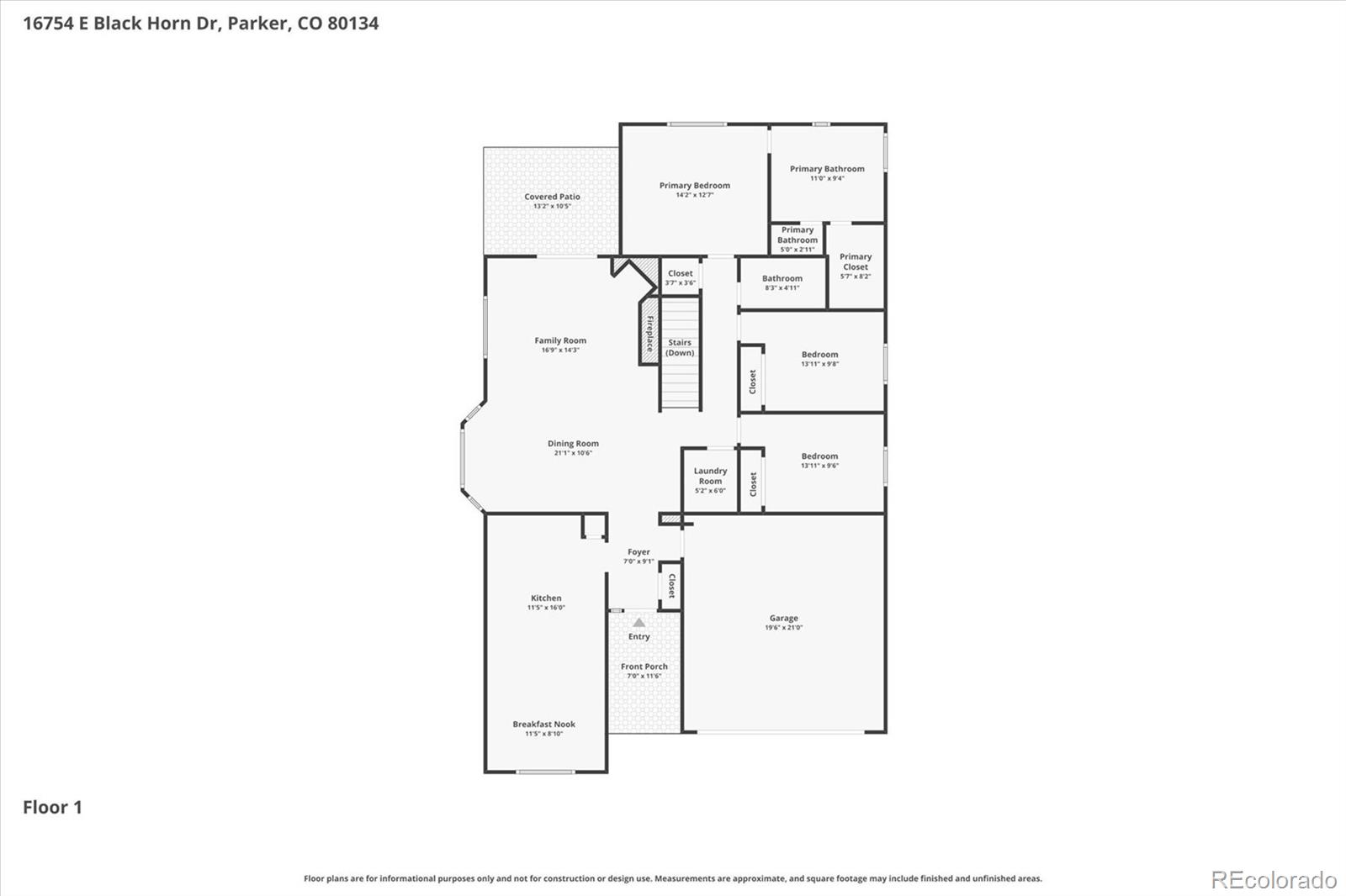 16754 E Black Horn Drive Parker CO 80134