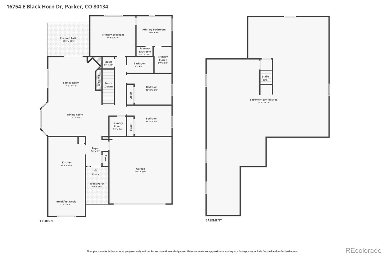 16754 E Black Horn Drive Parker CO 80134