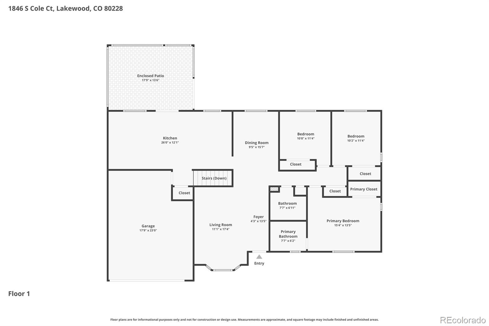 1846 S Cole Court Lakewood CO 80228