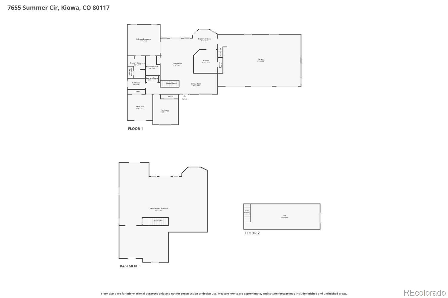 7655 Summer Circle Kiowa CO 80117