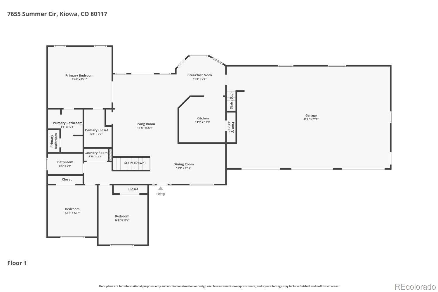 7655 Summer Circle Kiowa CO 80117