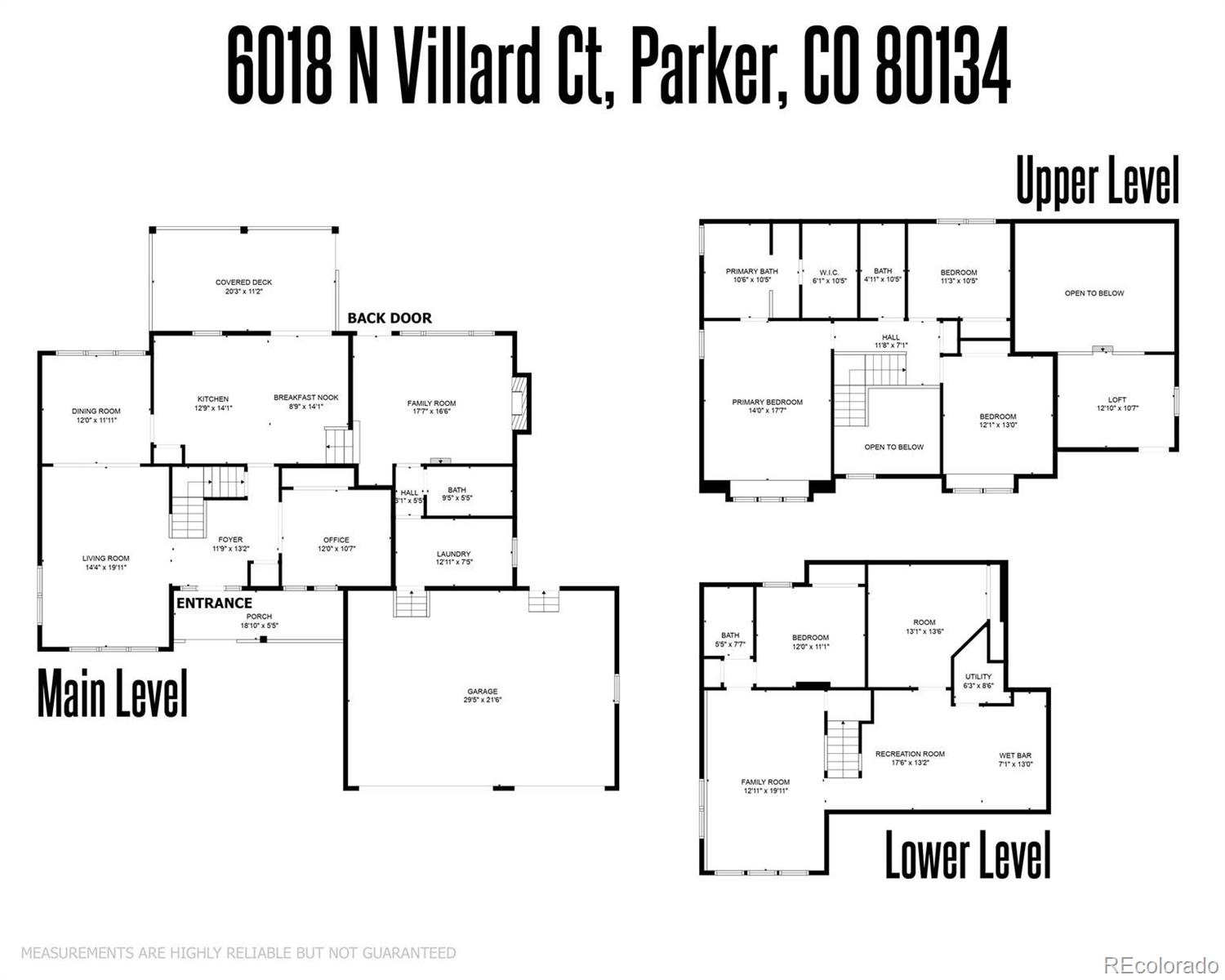 6018 Villard Court Parker CO 80134