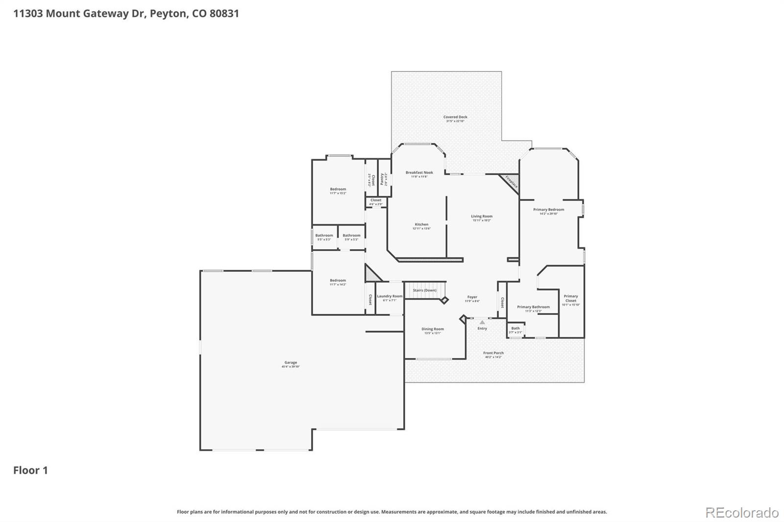 11303 Mount Gateway Drive Peyton CO 80831
