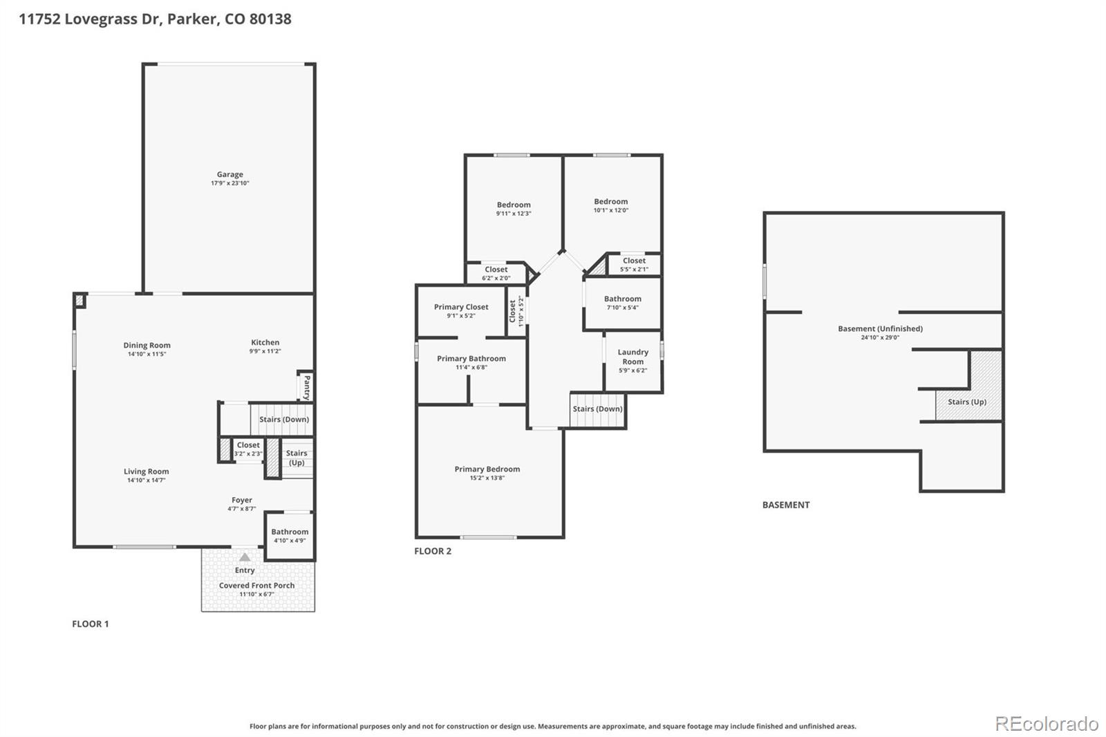 11752 Lovegrass Drive Parker CO 80138