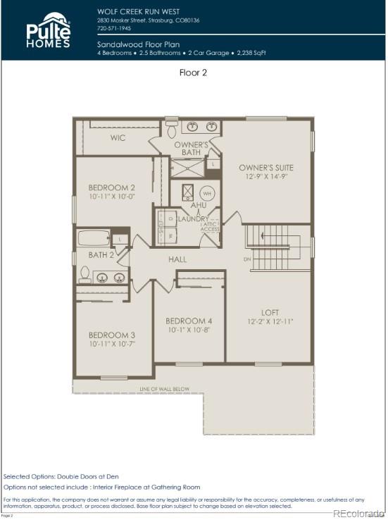 2702 Mosker Street Strasburg CO 80136