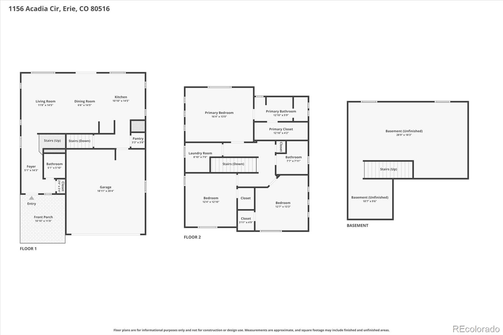 1156 Acadia Circle Erie CO 80516