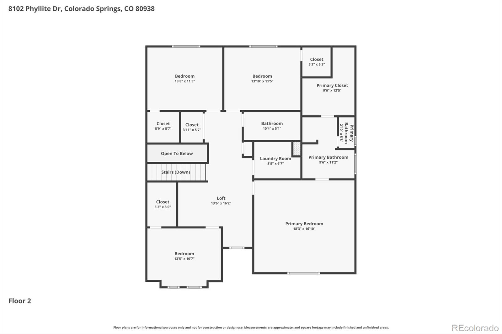 8102 Phyllite Drive Colorado Springs CO 80938