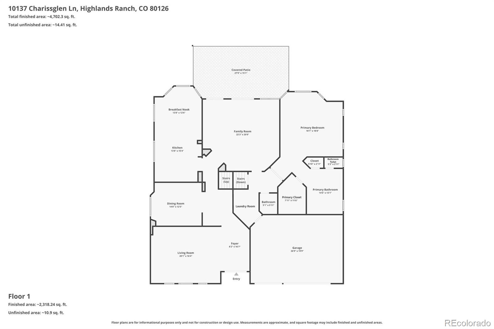 10137 Charissglen Lane Highlands Ranch CO 80126