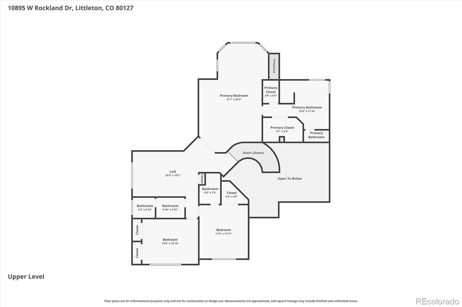 10895 W Rockland Drive Littleton CO 80127