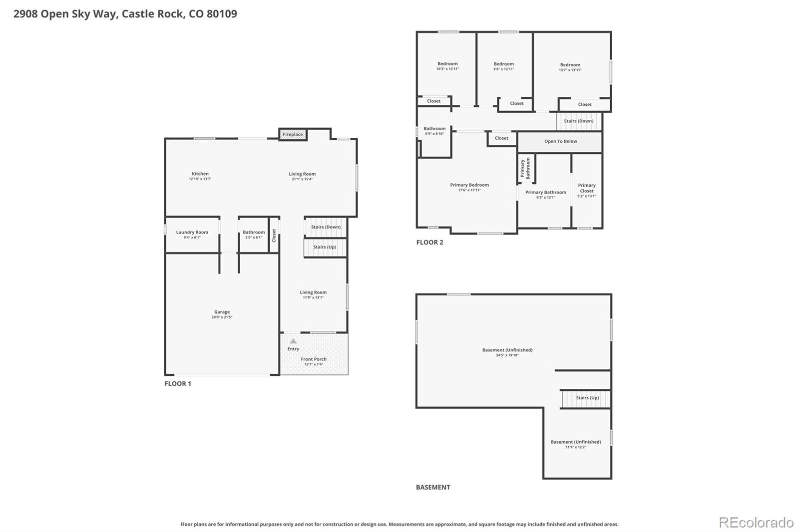 2908 Open Sky Way Castle Rock CO 80109
