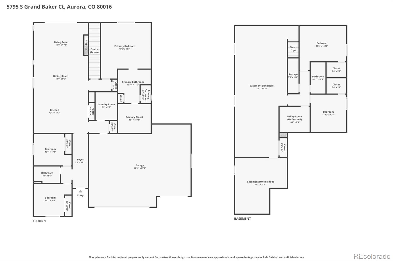 5795 S Grand Baker Court Aurora CO 80016