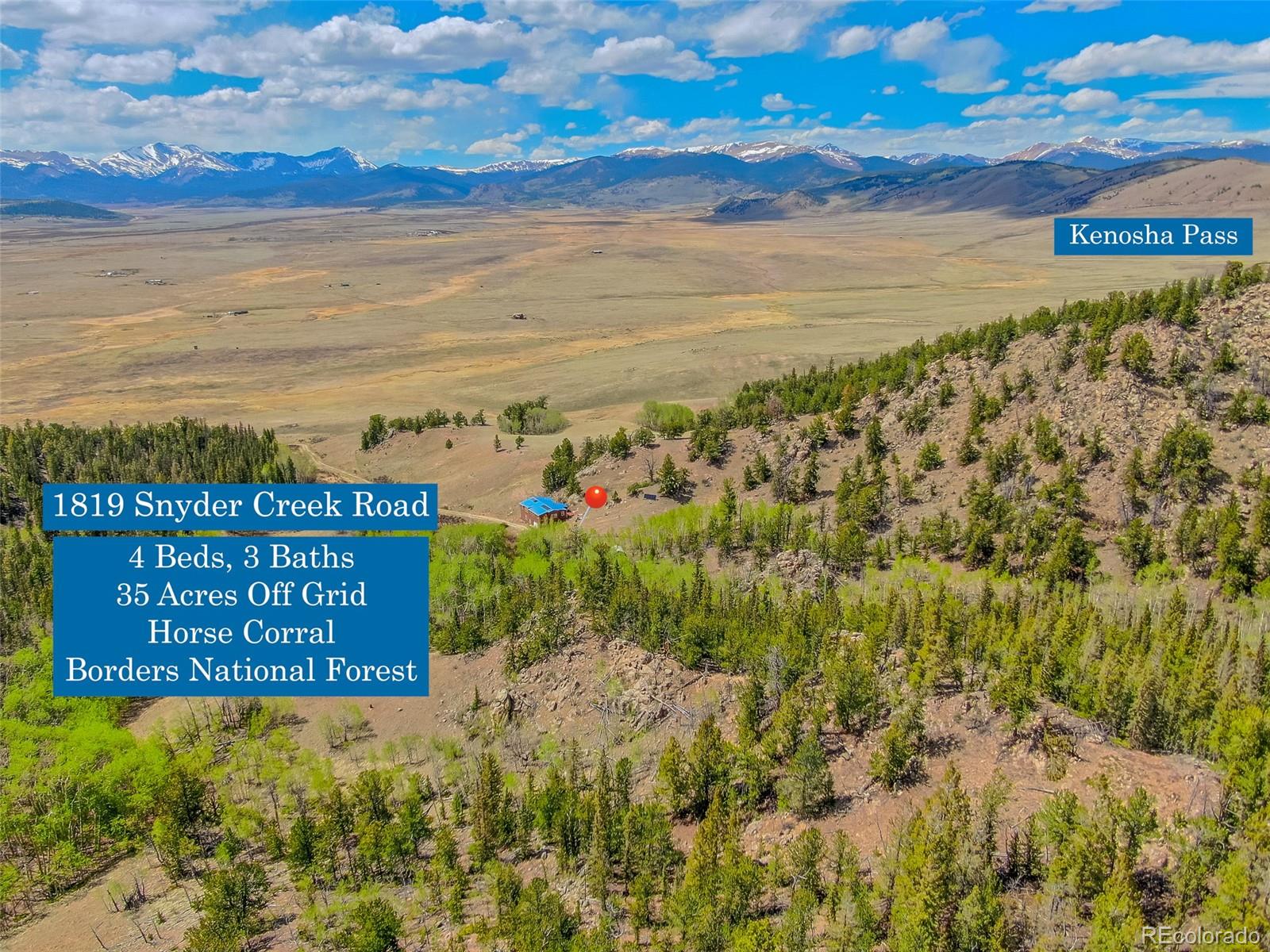 1819 Snyder Creek Road Jefferson CO 80456